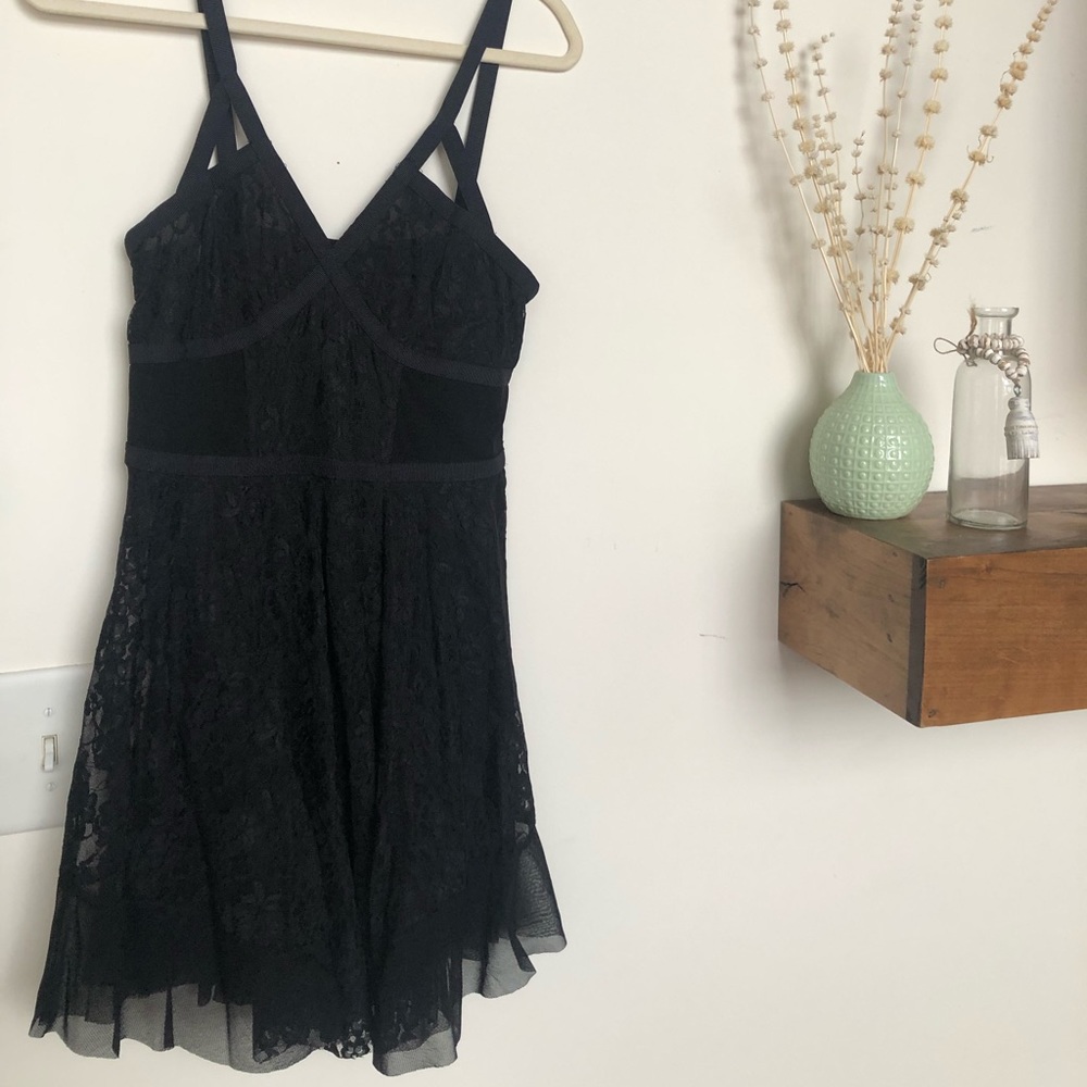 Free People Slip Dress with Lace Detail